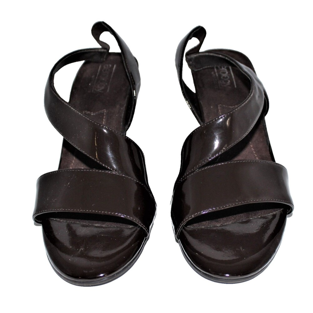 Aerology By Aerosoles Women's Size 9.5  Brown Strappy Sling Back Sandals Vivid